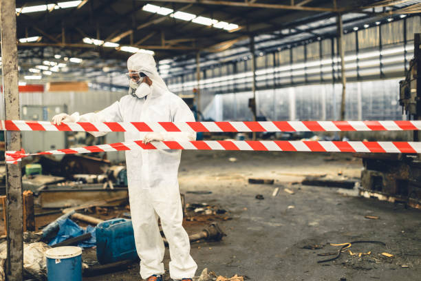 Professional Hoarding Cleanup technician working in Millburn, NJ